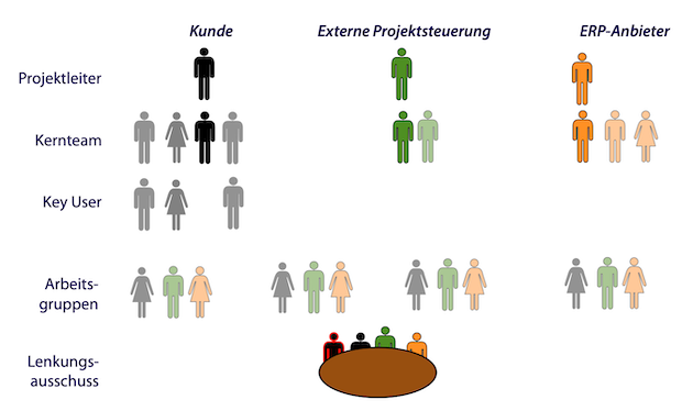 Best Practices bei der Einführung von ERP-Systemen 3 erp 1 15 projektorganisation