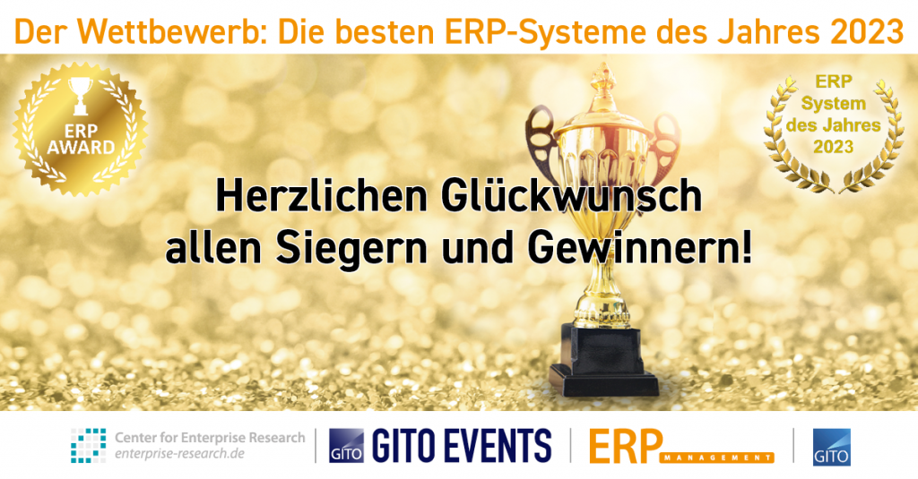ERP-Wettbewerb 2023: Glückwunsch allen Siegern und Gewinnern