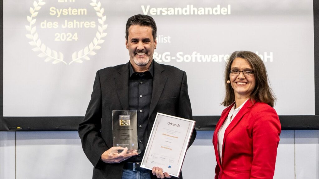 Andreas Brenk (CEO D&G) und Prof. Hanna Theuer (Jurymitglied)