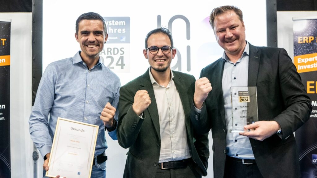 Große Freude bei Haufe X360 über die Auszeichnung zum ERP-System des Jahres in der Kategorie Großhandel