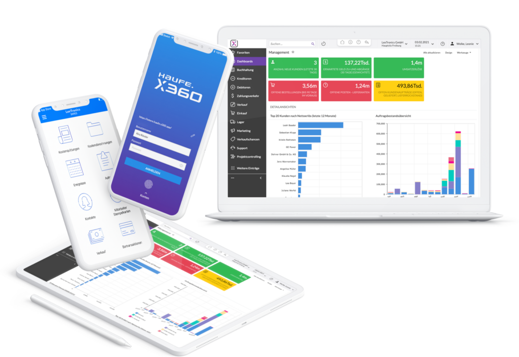 Haufe X360 – Weit mehr als ein ERP 2 Haufe X360 devices