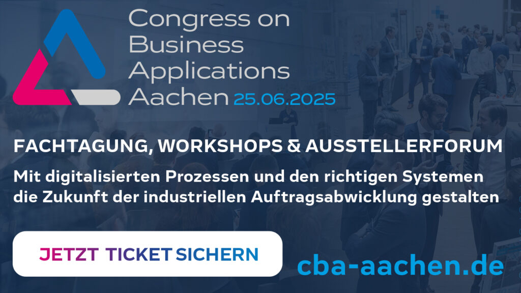 CBA Aachen – Congress on Business Applications. 25.06.2025 1 cba aachen banner 1400x788pixel