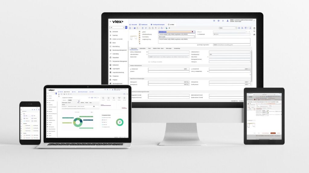 Das VlexPlus ERP-System beherrscht die Komplexität der Variantenvielfalt und bietet gleichzeitig die Flexibilität zur Realisierung kunden individueller Produkte –jederzeit und überall dank Cloud-Fähigkeit. Bild: VLEXsoftware gmbh