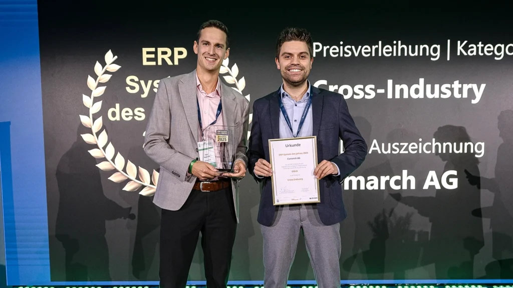 ERP System des Jahres 2025 Preisverleihung - Comarch