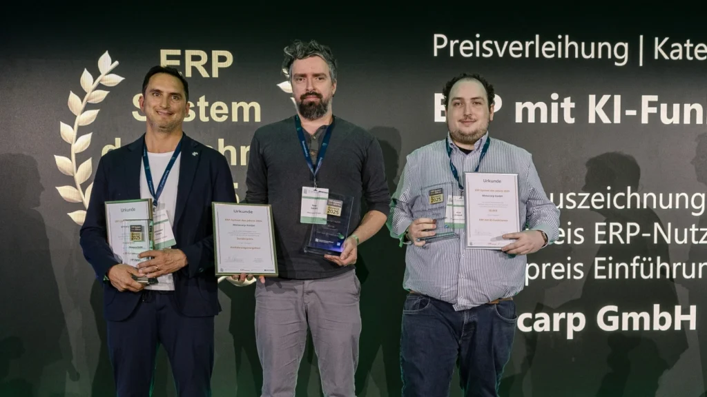 Preisverleihung ERP System des Jahres 2025