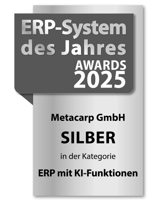 ERP System des Jahres Siegel