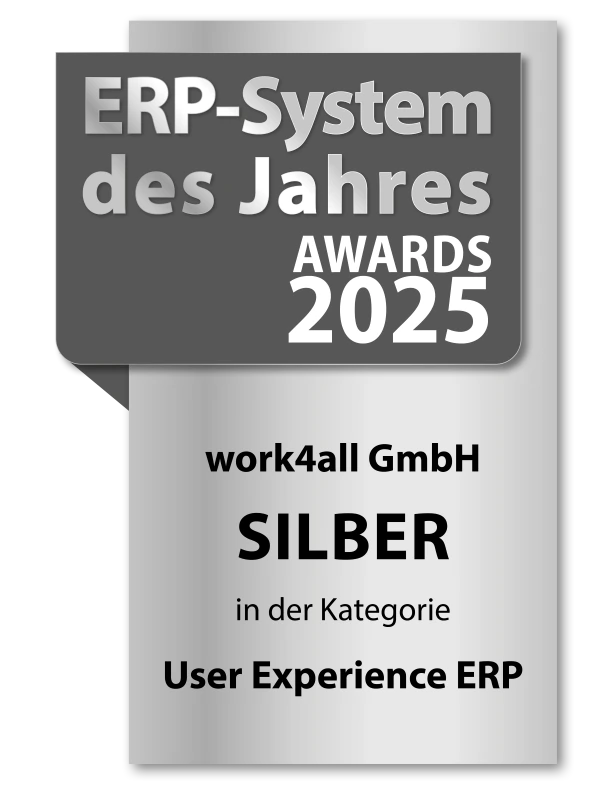 ERP System des Jahres Siegel