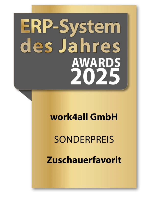ERP System des Jahres Siegel