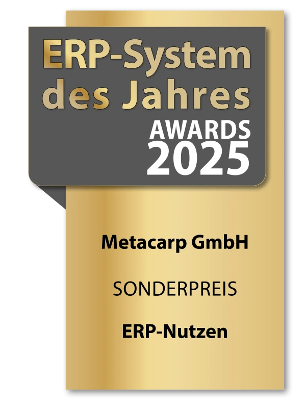 ERP System des Jahres Siegel