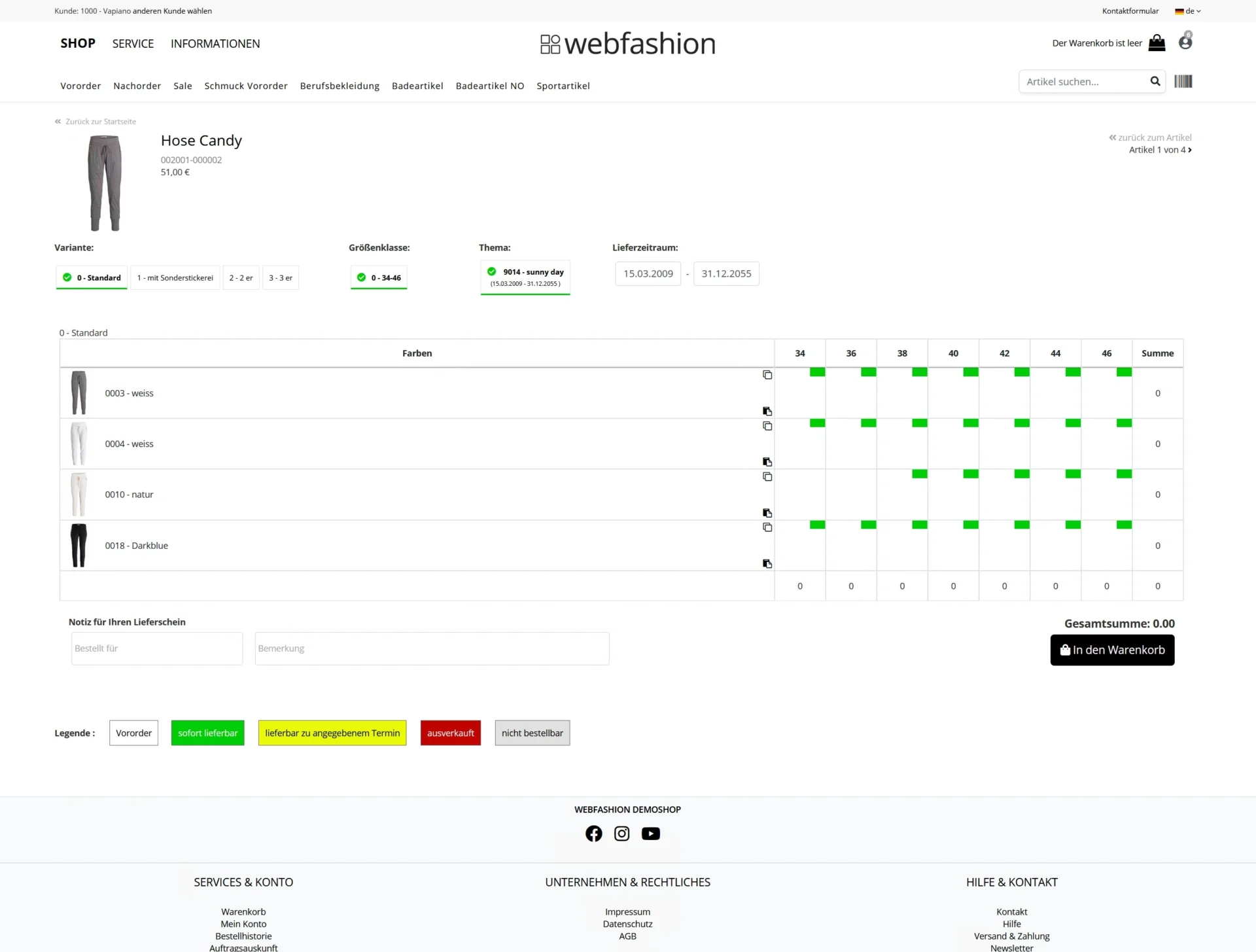 eventa B2B Webshop