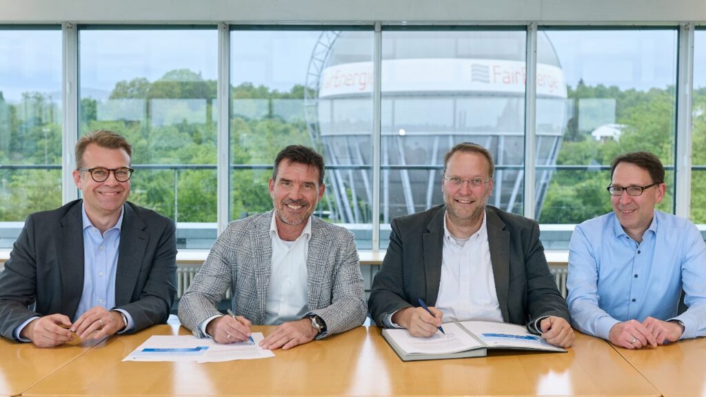 von links: Michael Zitzmann, Michael Heinze, Jens Balcerek und Christian Kirste © 2026 FairEnergie / Ralph Koch – Photos & More