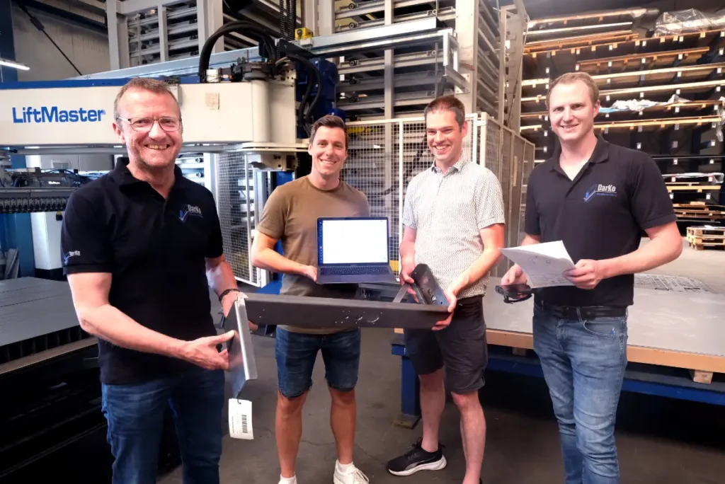 Automatisierung, die sich auszahlt: Werner Darming (DarKo Darmin), Jonas Rempe (42grad), Johann-Georg Vogelhuber (42grad) und Christian Darming (DarKo Darming)