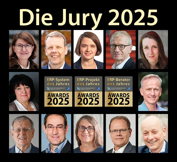 Jury 2025 des ERP-Wettbewerbs „ERP-System des Jahres“